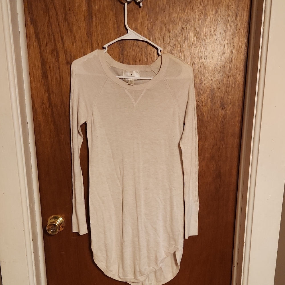 Ruby Moon Cream Long Sleeve Tunic